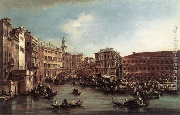 Francesco Guardi The Rialto Bridge with the Palazzo dei Camerlenghi